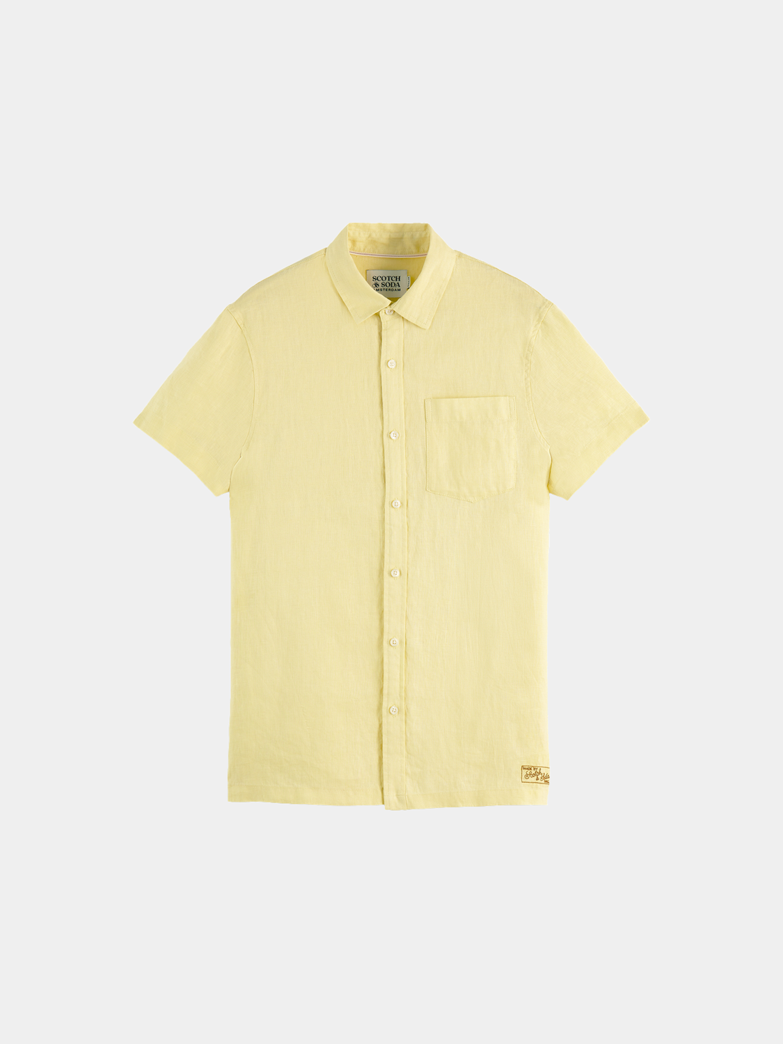 Short sleeved linen shirt - Scotch & Soda AU