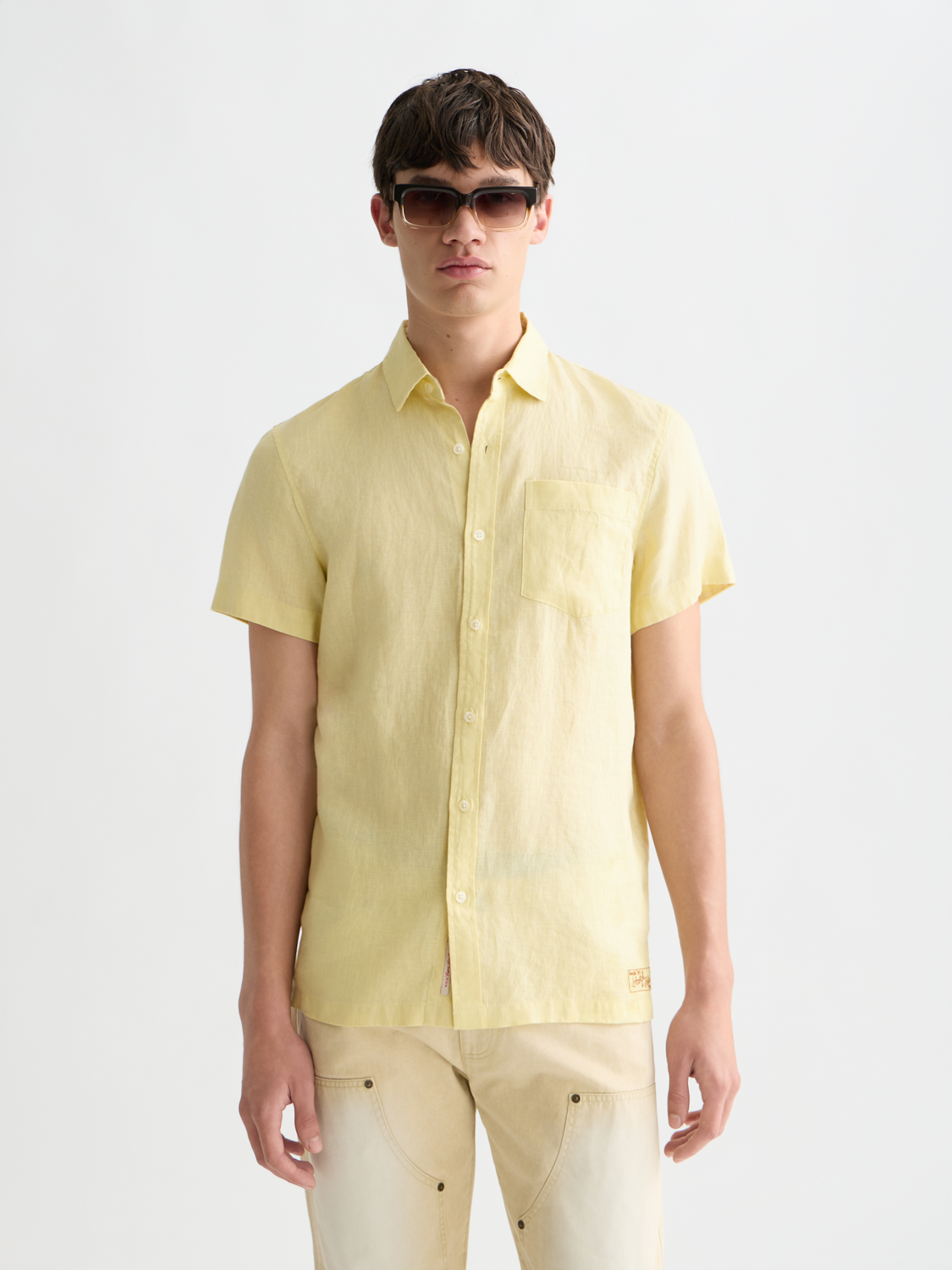 Short sleeved linen shirt - Scotch & Soda AU