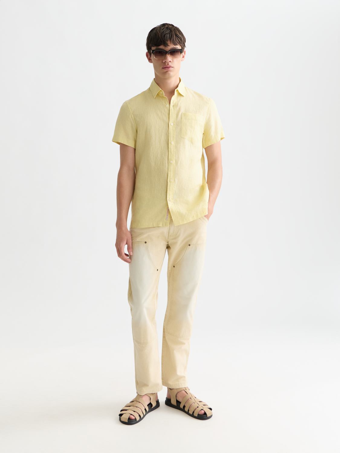 Short sleeved linen shirt - Scotch & Soda AU