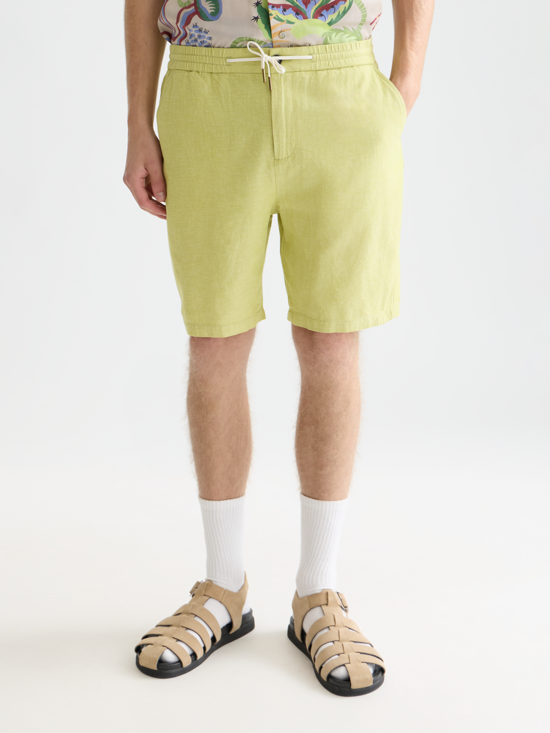 Fave cotton-linen shorts - Scotch & Soda AU