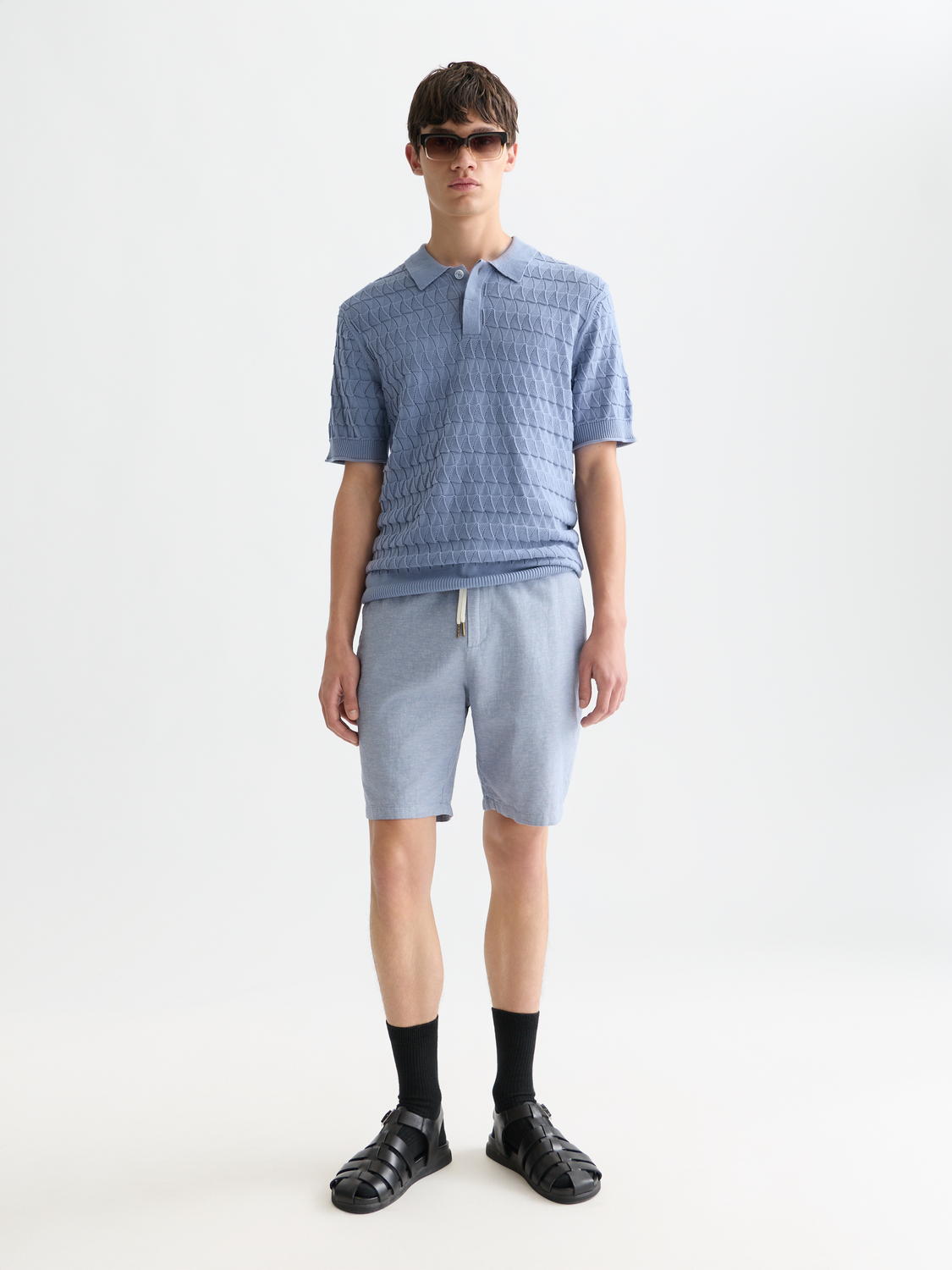 Fave cotton-linen shorts - Scotch & Soda AU