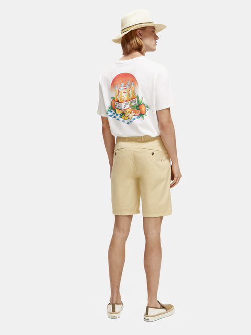 Stuart garment-dyed pima cotton shorts - Scotch & Soda AU