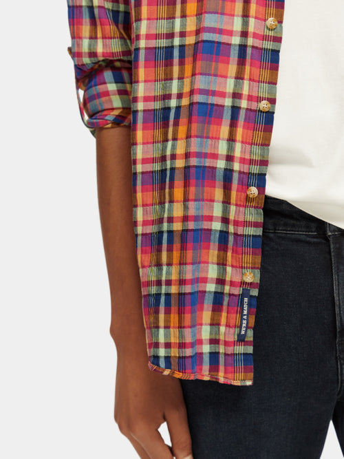 Lightweight seersucker shirt - Scotch & Soda AU