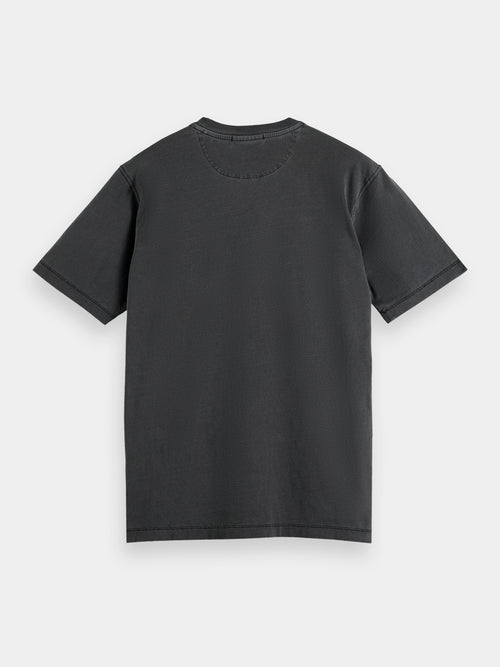 Garment-dyed logo embroidery t-shirt - Scotch & Soda AU