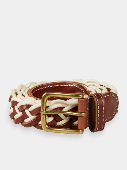 Braided leather & cord belt - Scotch & Soda AU