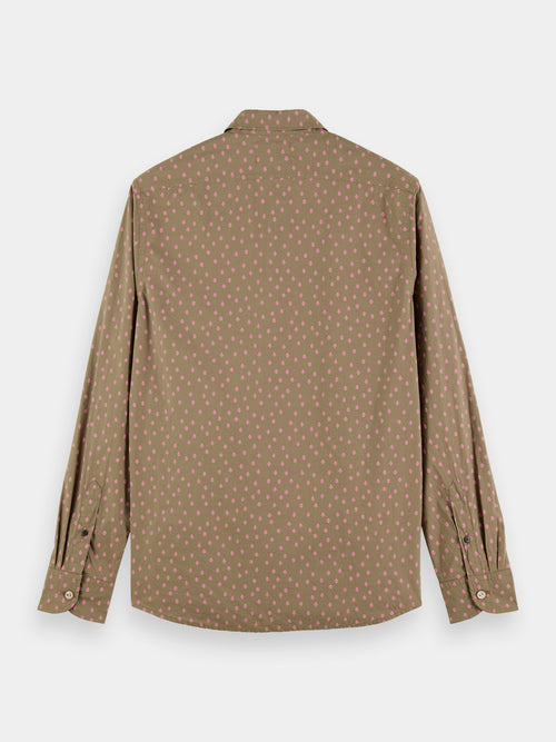 Slim fit printed poplin shirt - Scotch & Soda AU