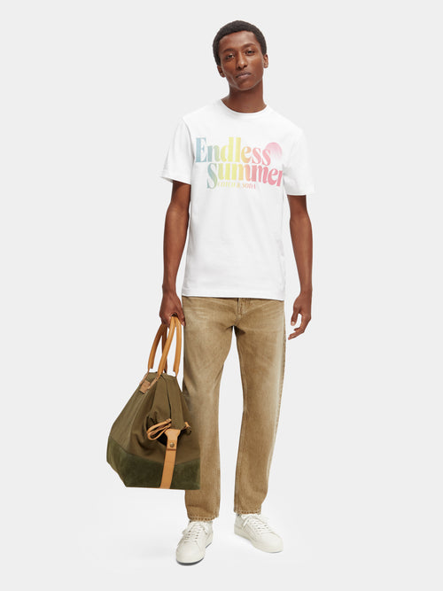 Regular fit garment-dyed artwork T-shirt - Scotch & Soda AU