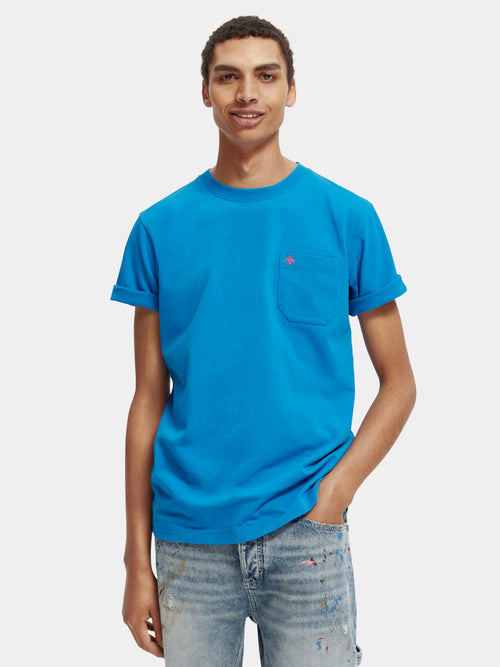 Regular fit organic cotton chest pocket T-shirt - Scotch & Soda AU
