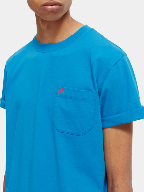Regular fit organic cotton chest pocket T-shirt - Scotch & Soda AU