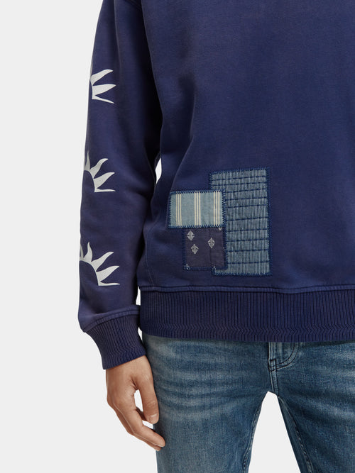 Relaxed fit repair stitch sweatshirt - Scotch & Soda AU