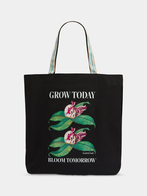 Canvas artwork tote bag - Scotch & Soda AU