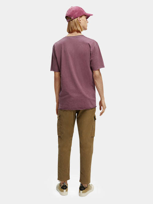 Garment-dye raw-edge T-shirt - Scotch & Soda AU