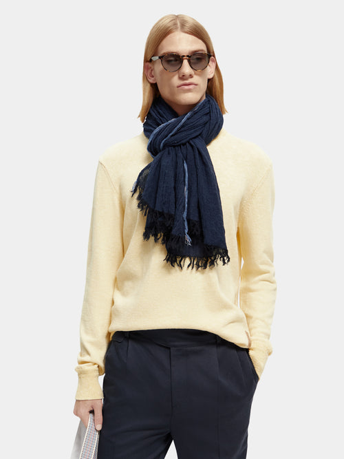 Lightweight wool-blended scarf - Scotch & Soda AU