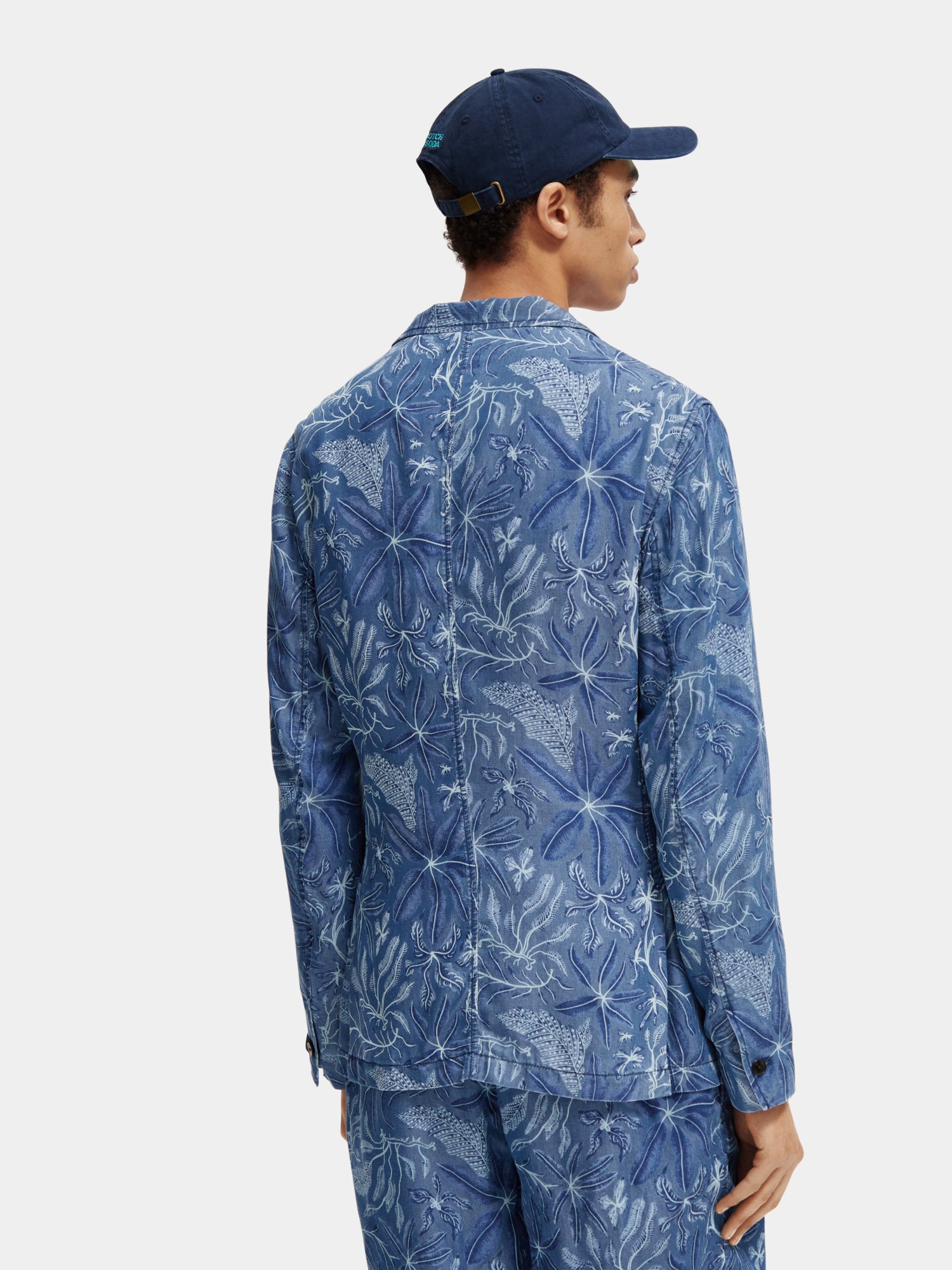 Unconstructed allover printed tencel blazer - Scotch & Soda AU