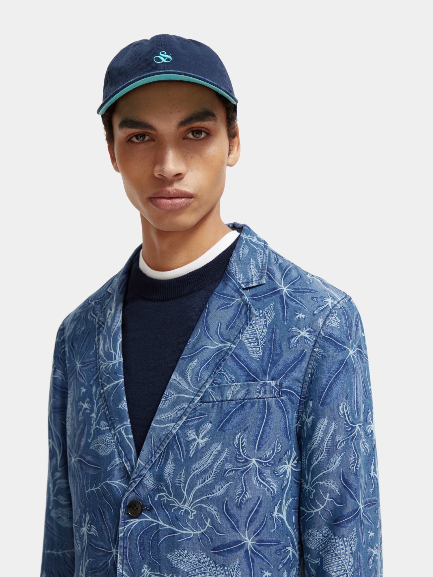 Unconstructed allover printed tencel blazer - Scotch & Soda AU