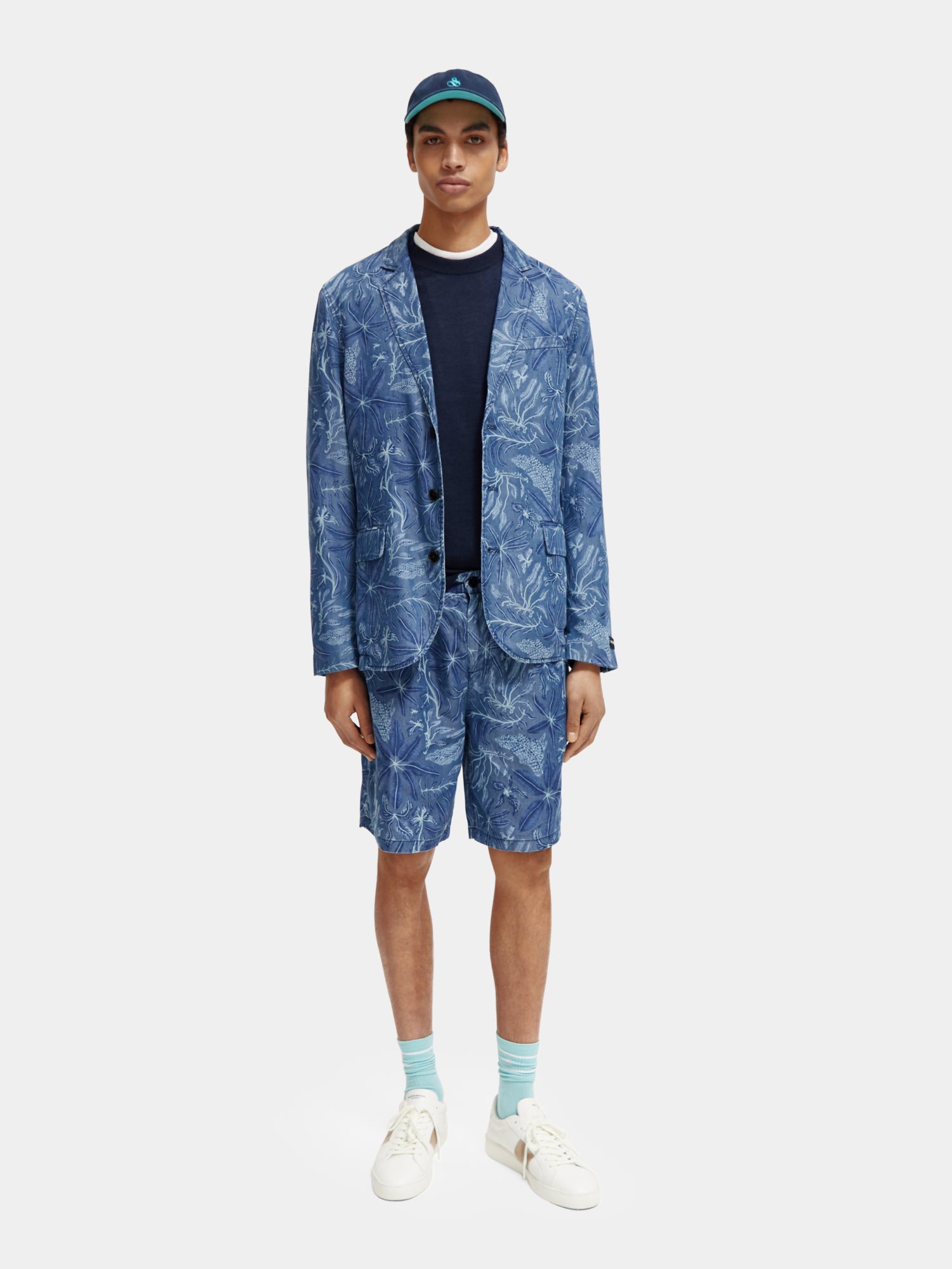 Unconstructed allover printed tencel blazer - Scotch & Soda AU