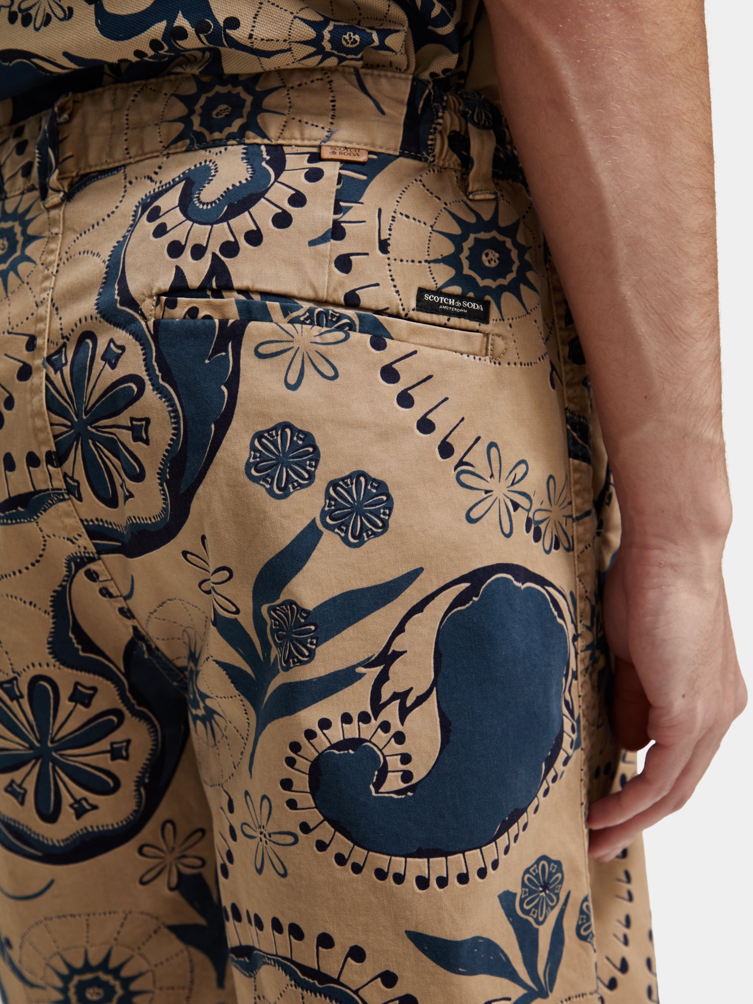 Fave printed twill shorts - Scotch & Soda AU