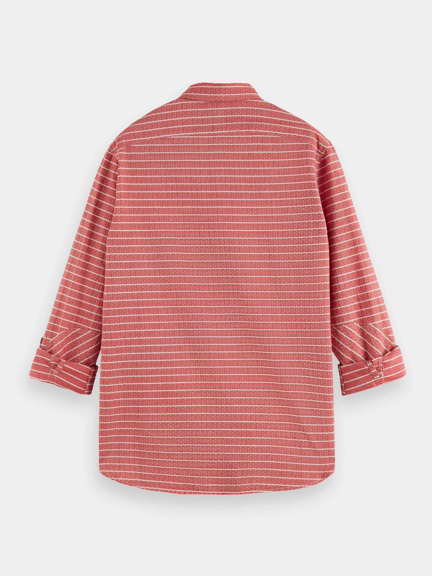 Regular-fit striped sleeve-adjustment shirt - Scotch & Soda AU