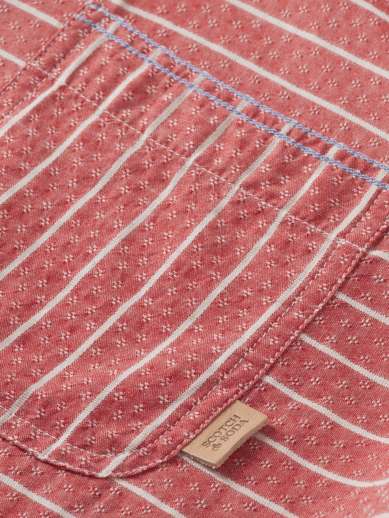 Regular-fit striped sleeve-adjustment shirt - Scotch & Soda AU
