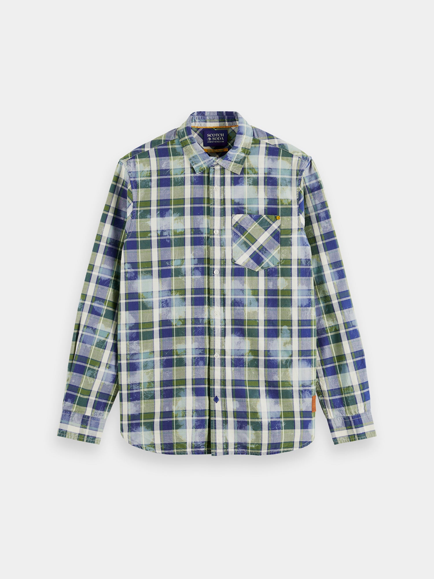 Washed checked workwear shirt - Scotch & Soda AU