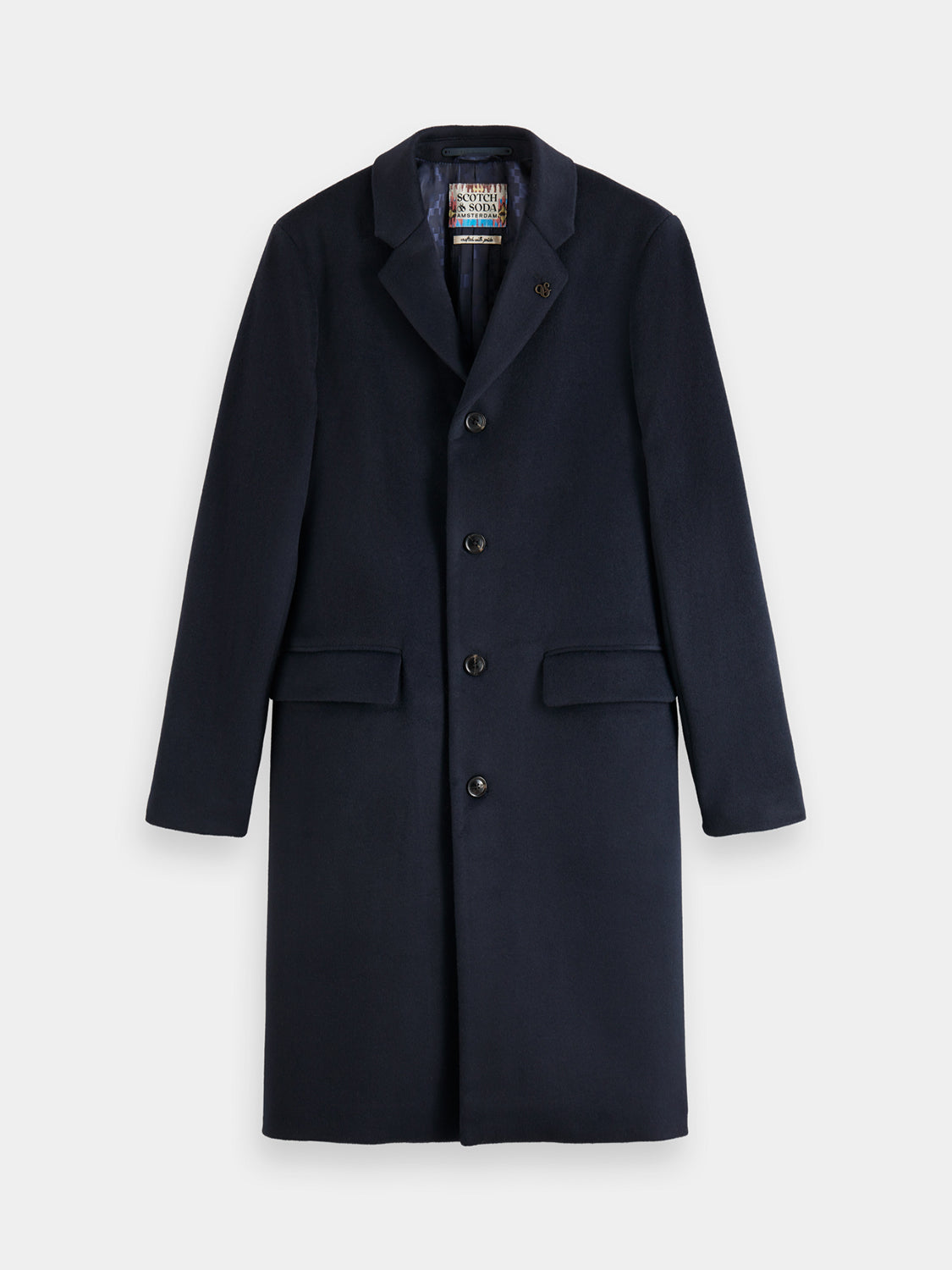 Single-breasted overcoat - Scotch & Soda AU