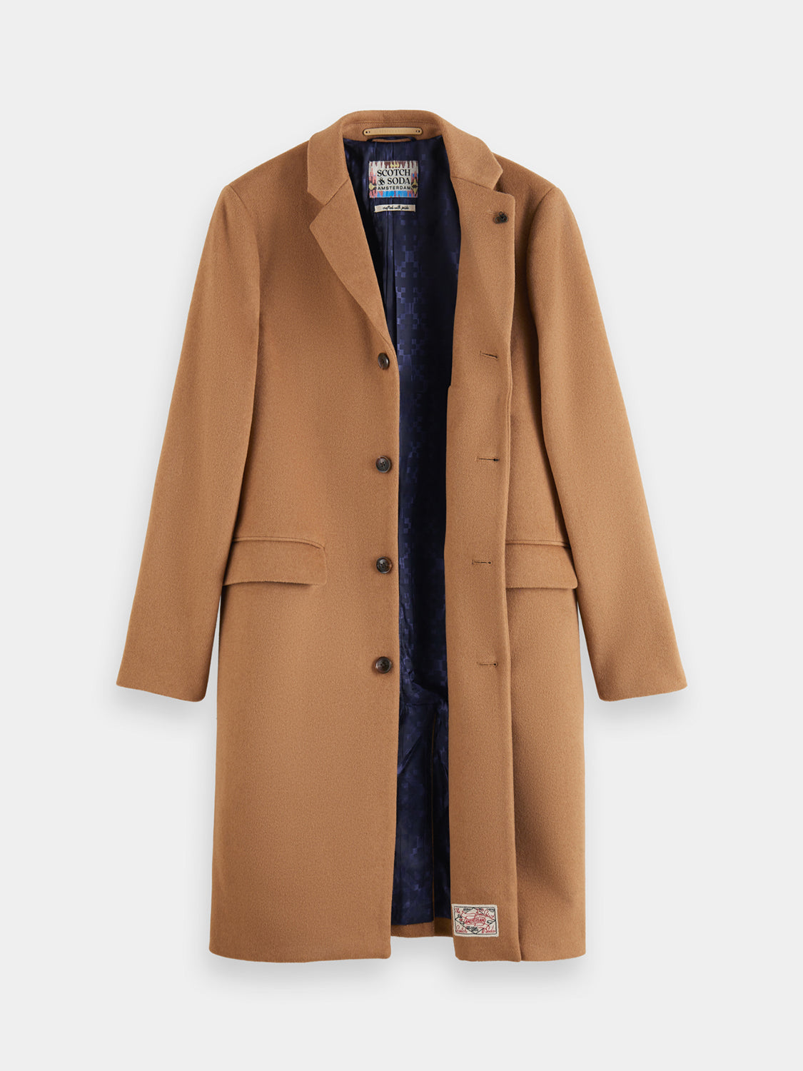 Single-breasted overcoat - Scotch & Soda AU