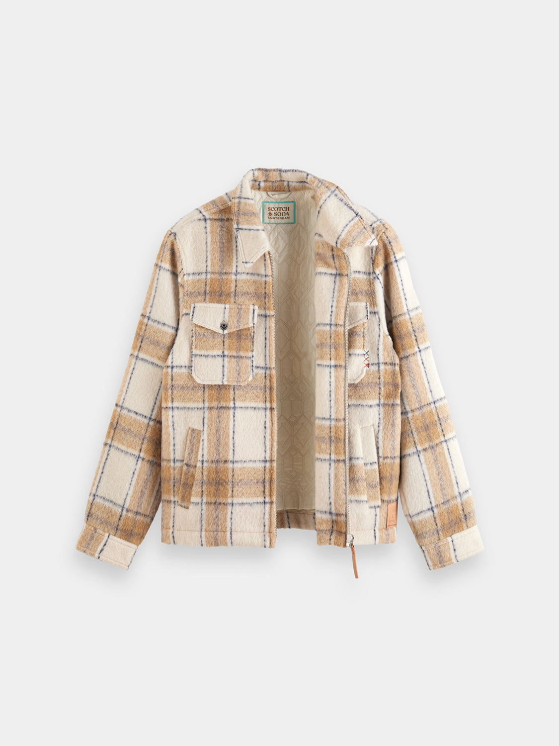 Check zip-through overshirt - Scotch & Soda AU