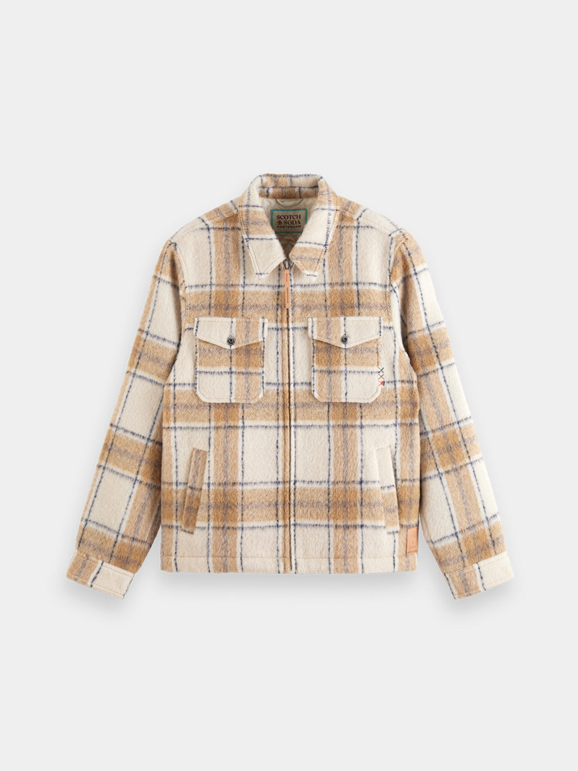 Check zip-through overshirt - Scotch & Soda AU