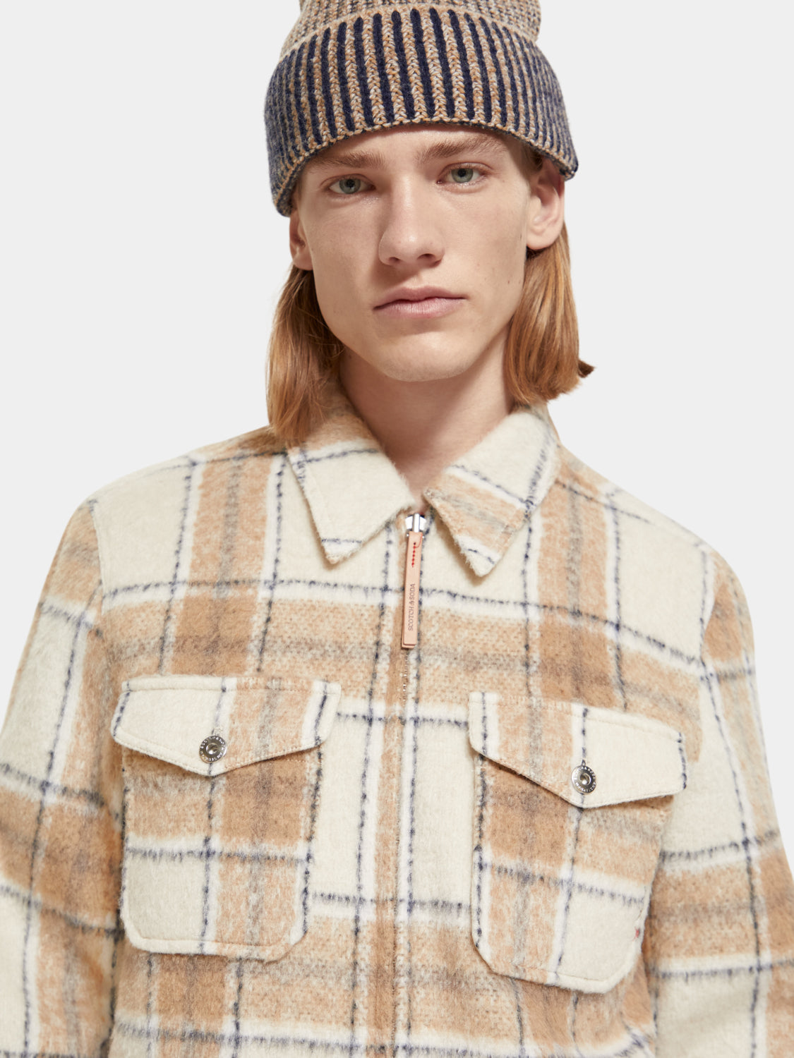 Check zip-through overshirt - Scotch & Soda AU