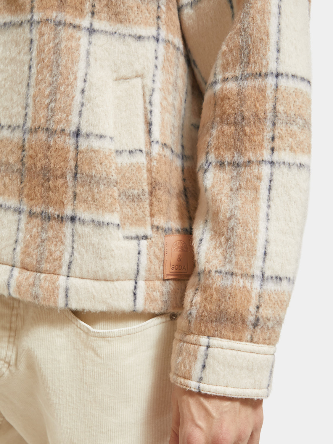 Check zip-through overshirt - Scotch & Soda AU