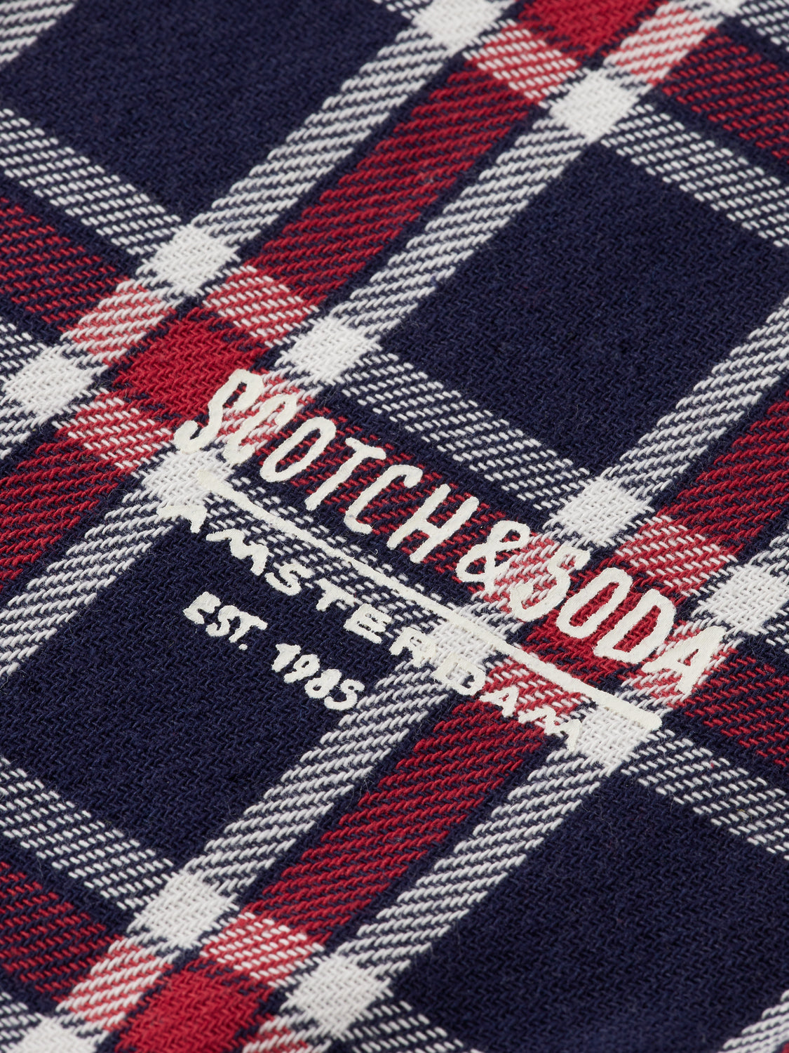 Double-faced twill check shirt - Scotch & Soda AU