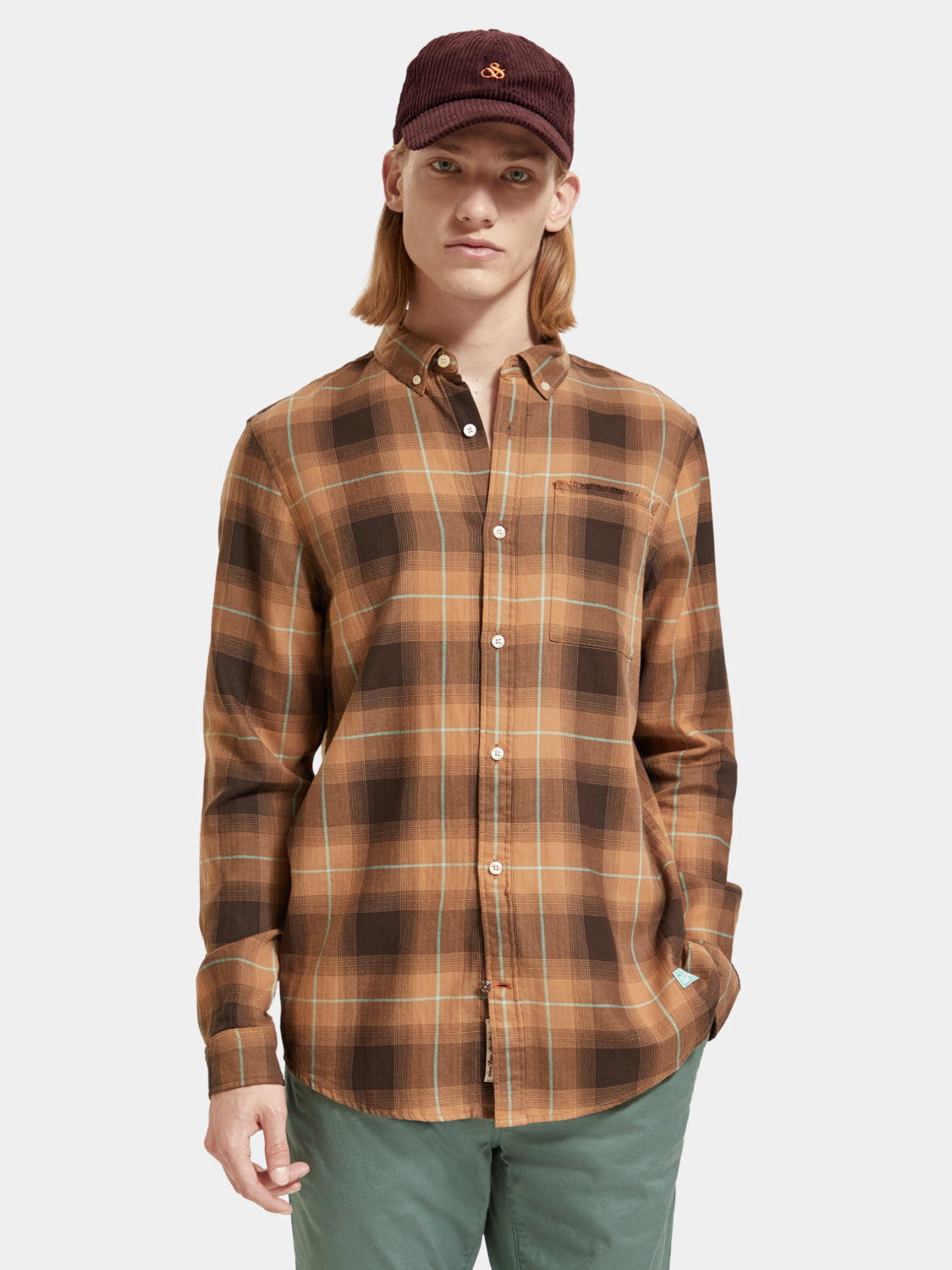 Lightweight herringbone shirt - Scotch & Soda AU