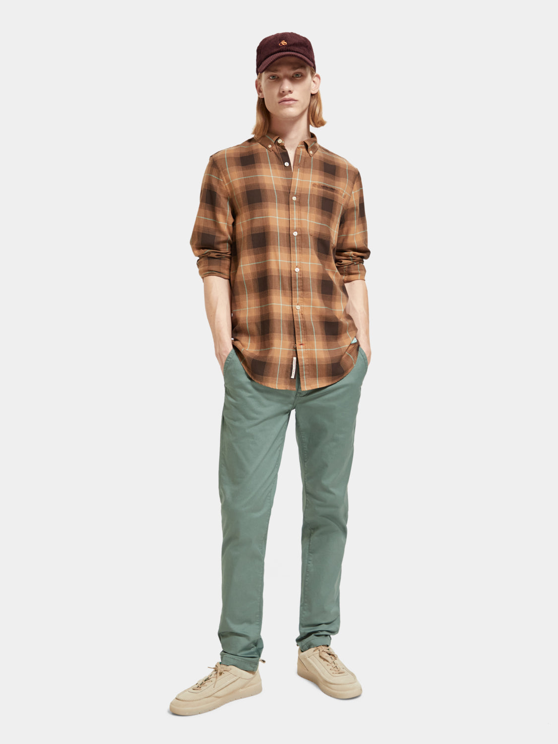 Lightweight herringbone shirt - Scotch & Soda AU