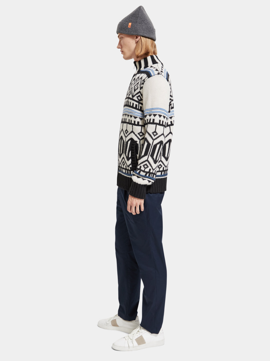 Chunky zip cardigan with detachable inner jacket - Scotch & Soda AU