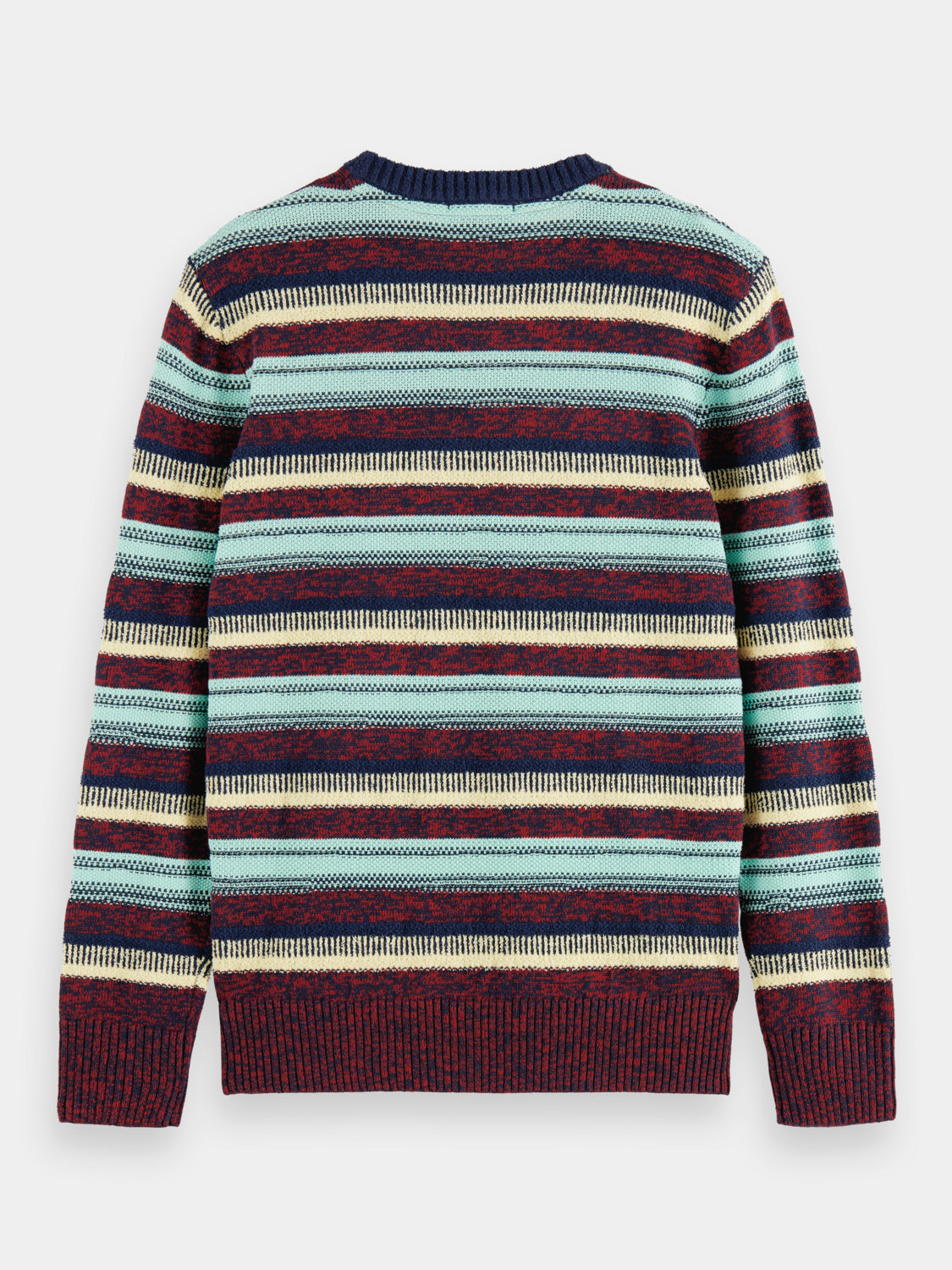 Regular-fit mixed yarn striped pullover - Scotch & Soda AU