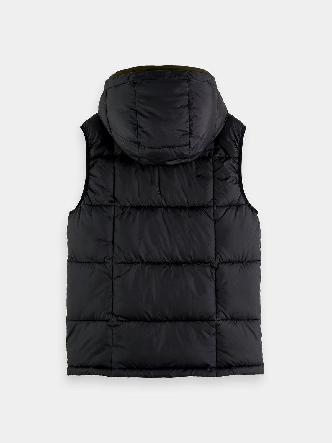 Hooded quilted bodywarmer