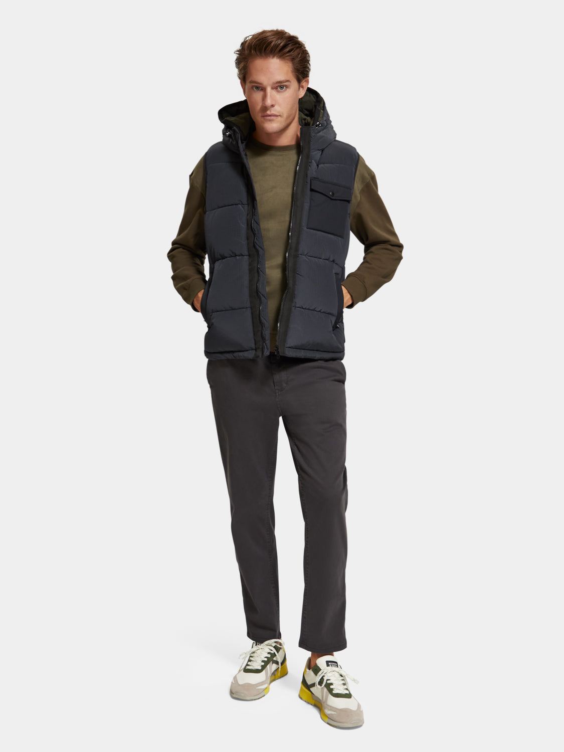 Hooded quilted bodywarmer - Scotch & Soda AU