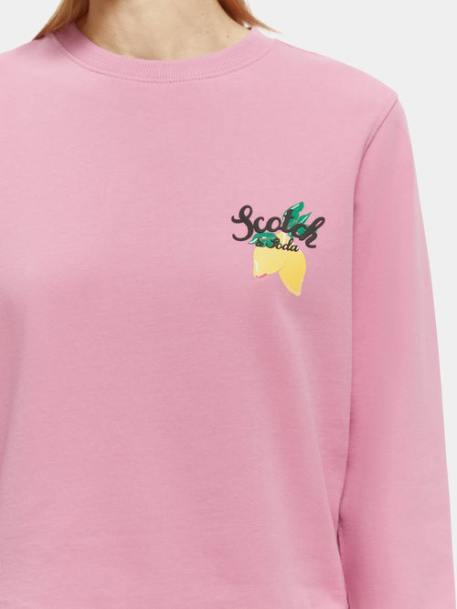 Regular-fit crewneck sweater - Scotch & Soda AU