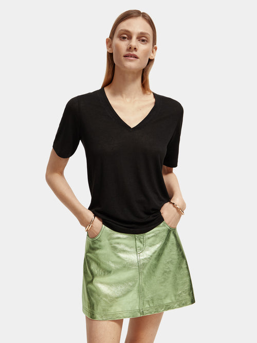 Soft v-neck t-shirt - Scotch & Soda AU