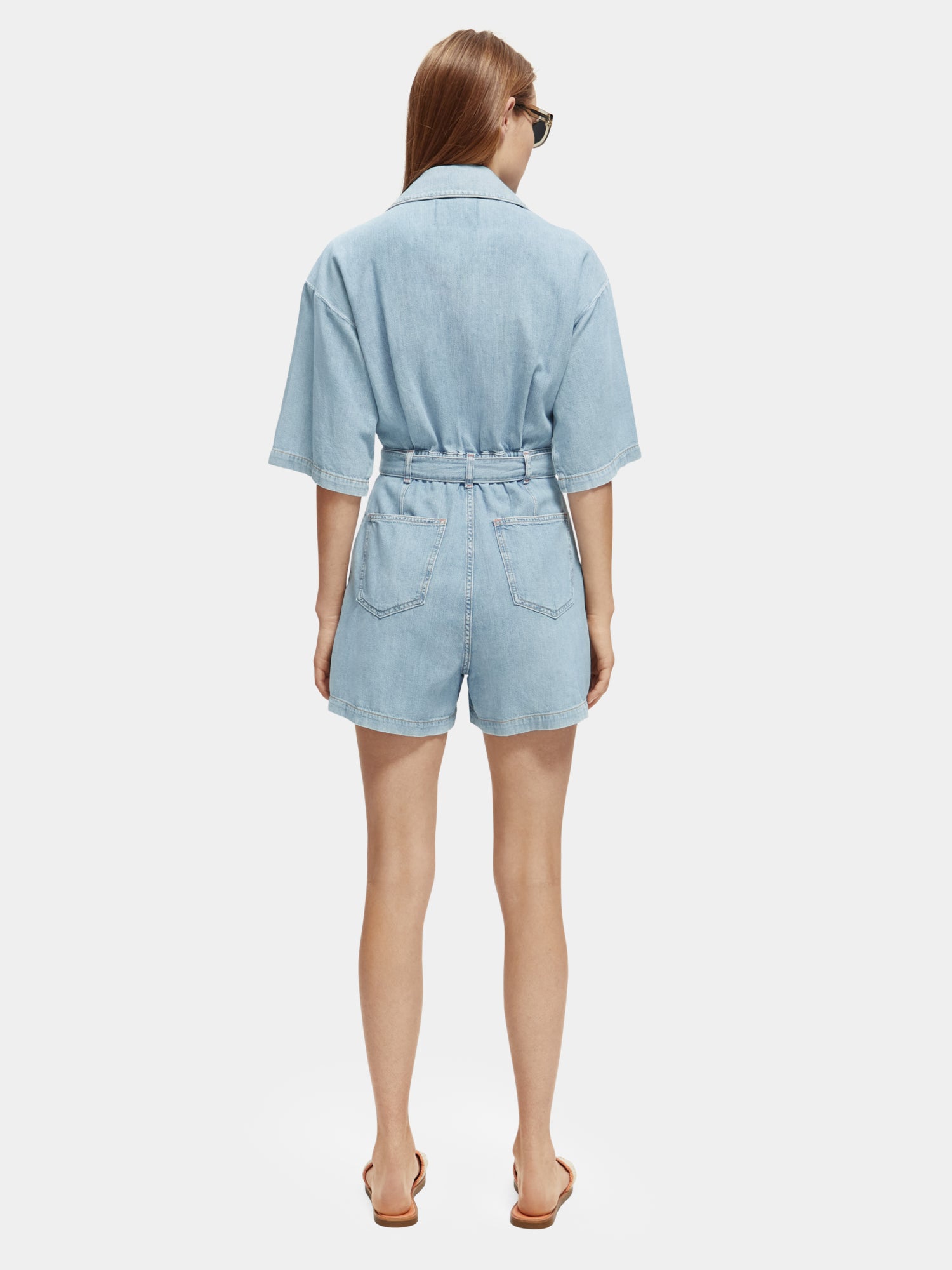 Worked out denim jumpsuit - Scotch & Soda AU
