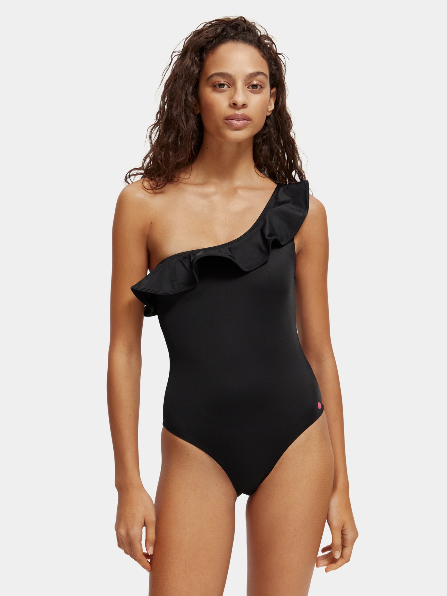 One shoulder ruffle swimsuit Scotch Soda AU