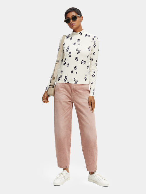 Slim fit printed long-sleeved T-shirt - Scotch & Soda AU