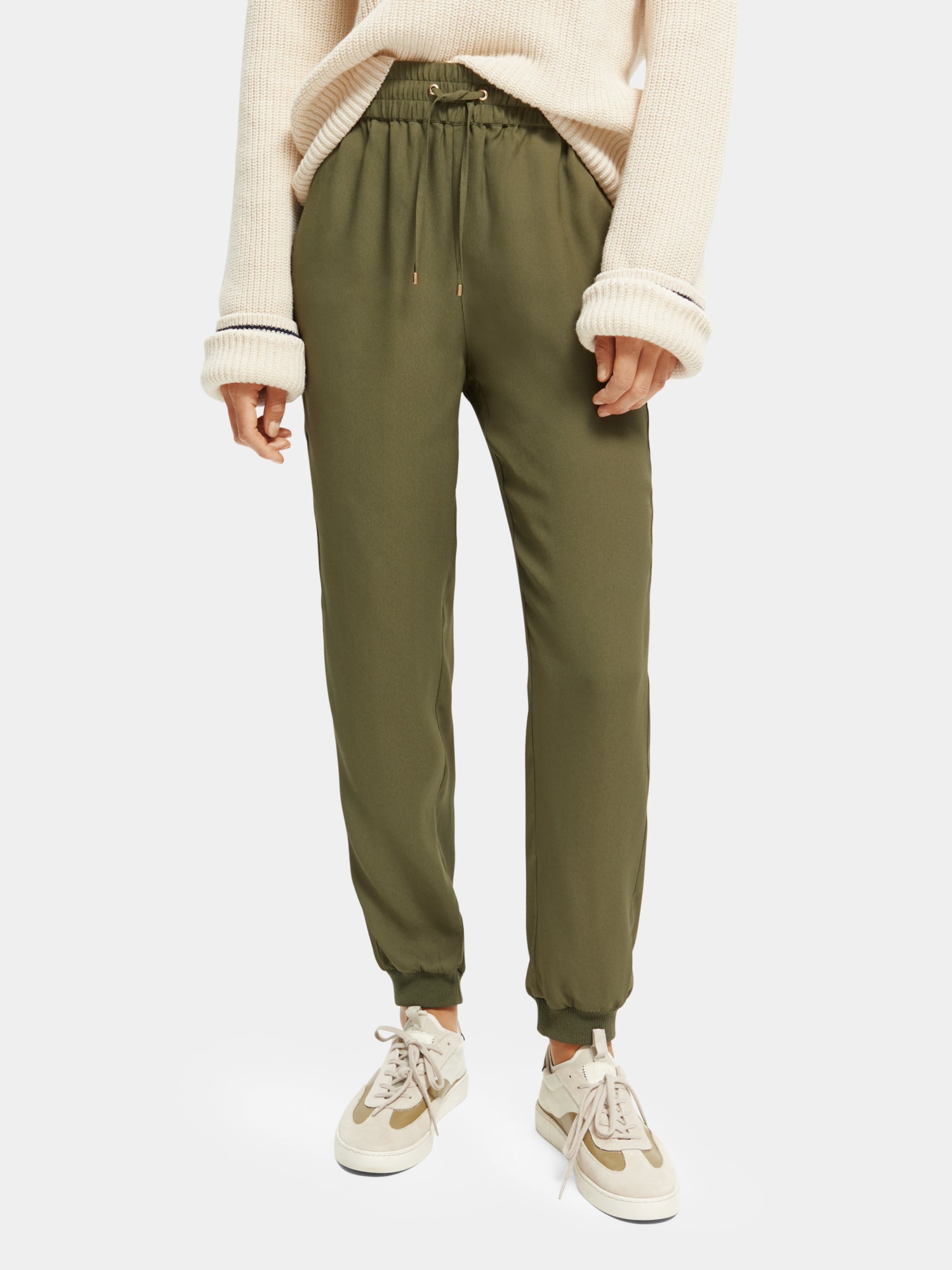 Army green jogger online pants womens