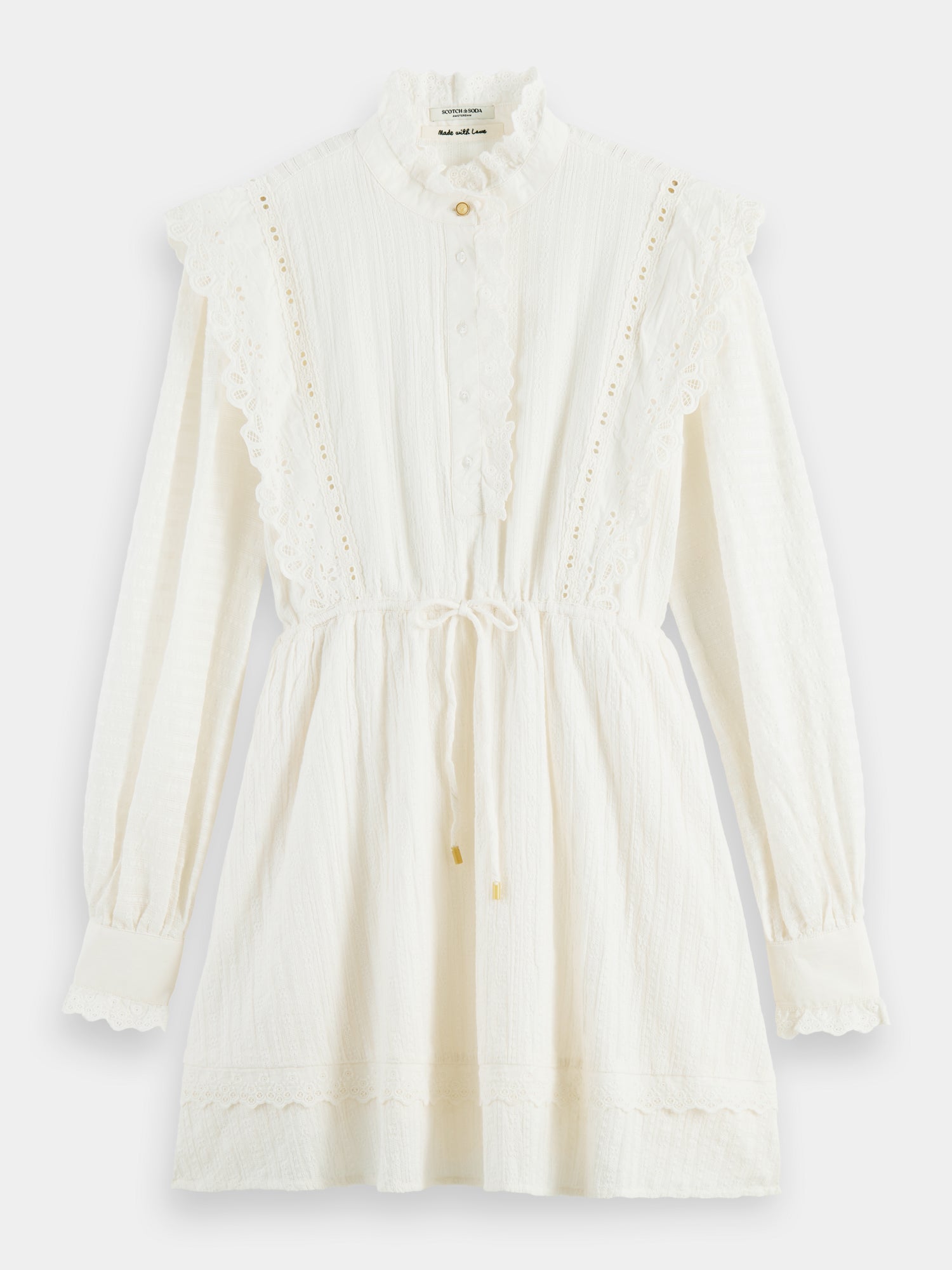 Broderie Anglaise Collar Shirt - Women - Ready-to-Wear