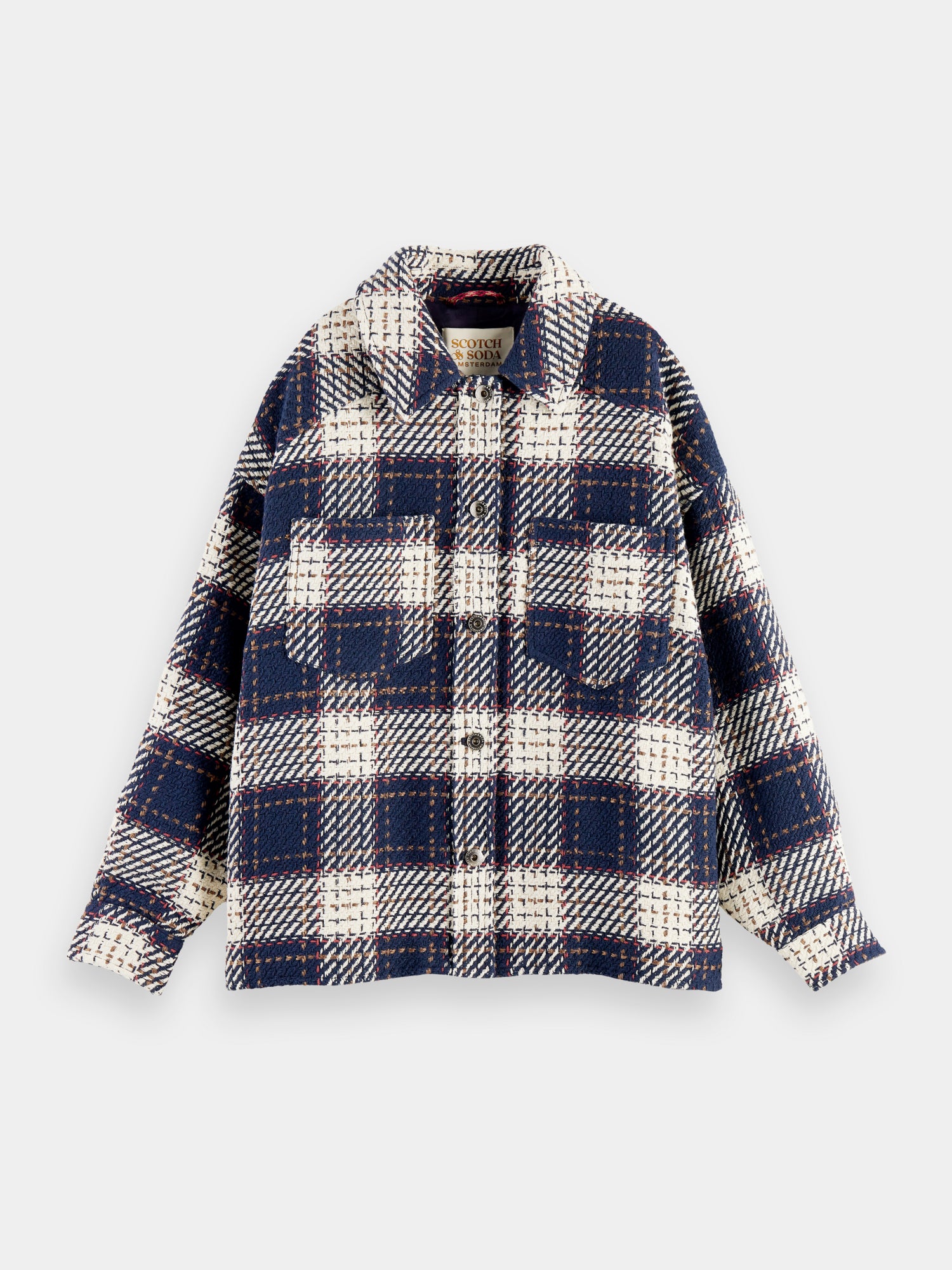 Scotch and soda quilted hotsell shirt jacket