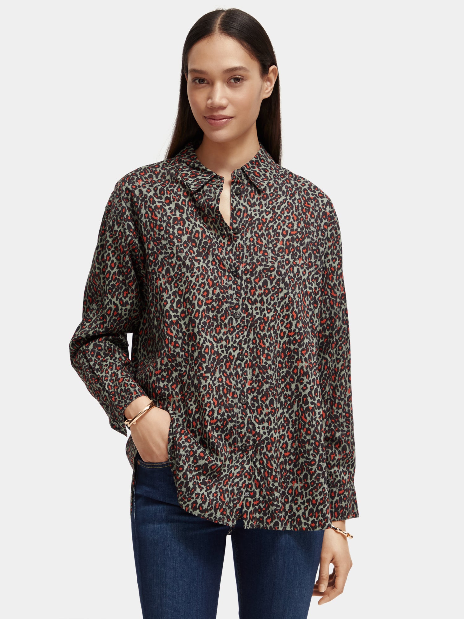 Oversized printed shirt - Scotch & Soda AU