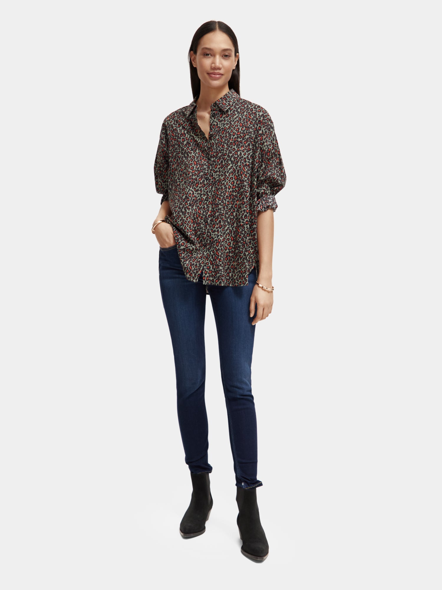 Oversized printed shirt - Scotch & Soda AU