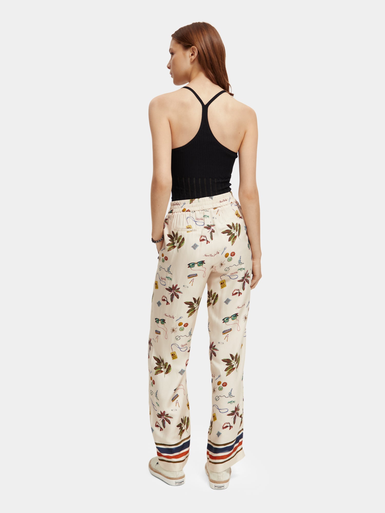 V-neck pointelle tank top - Scotch & Soda AU