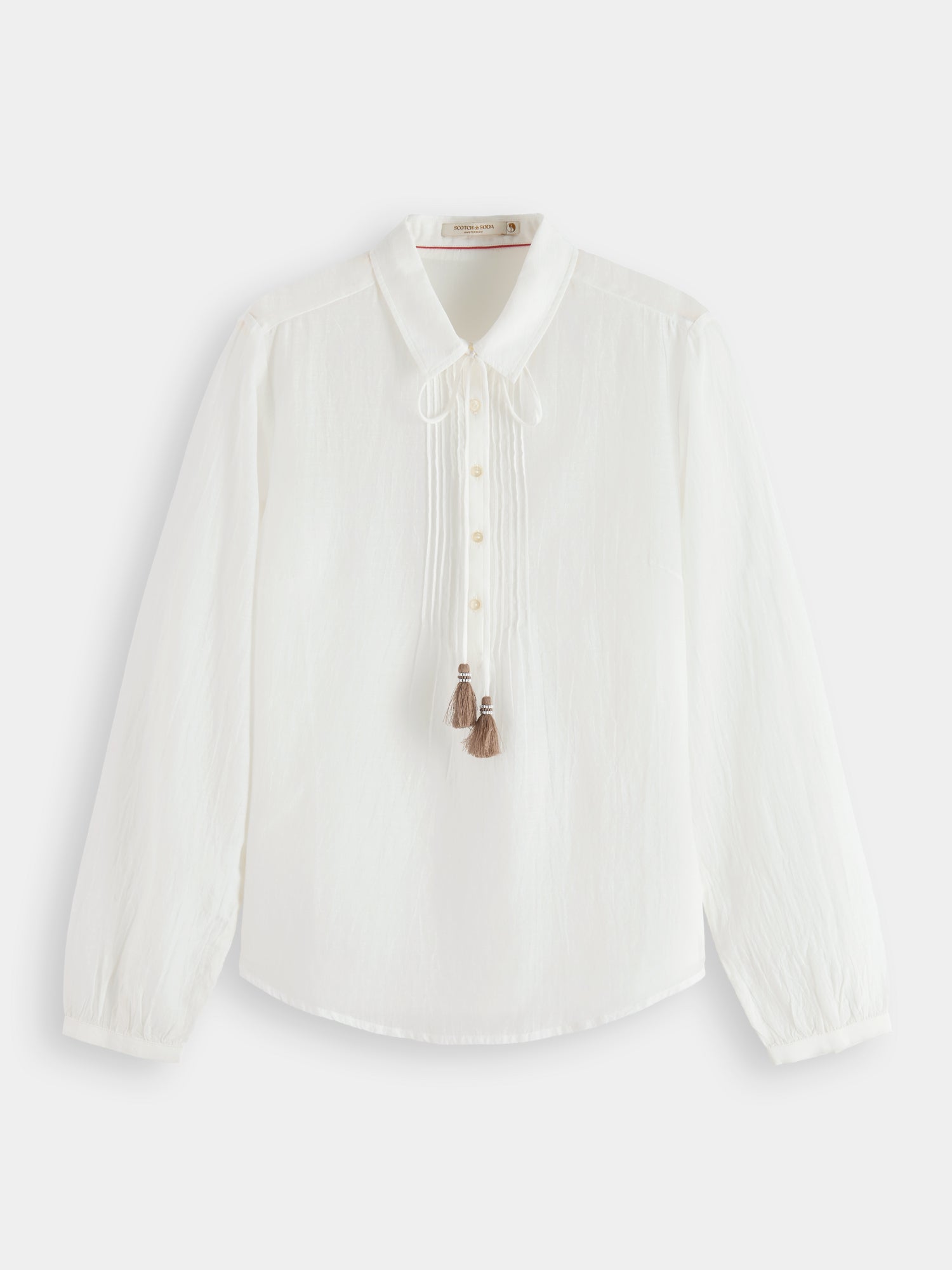 Lightweight pintuck blouse - Scotch & Soda AU