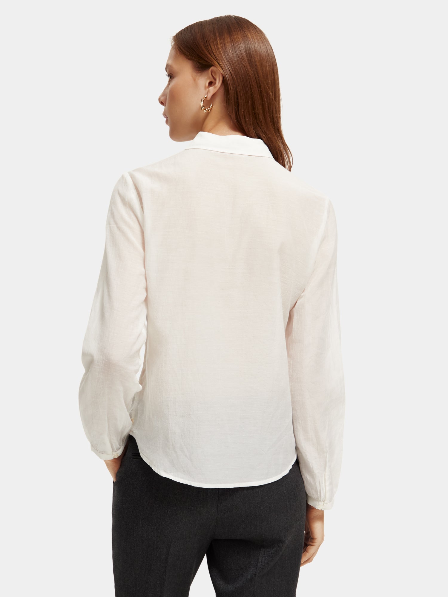 Lightweight pintuck blouse - Scotch & Soda AU